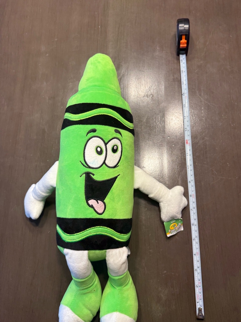 Crayola Bright Green Crayon Plush Character Toy